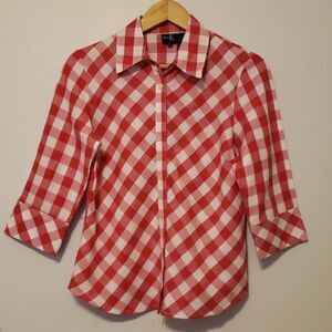 Dina k plaid shirt size small